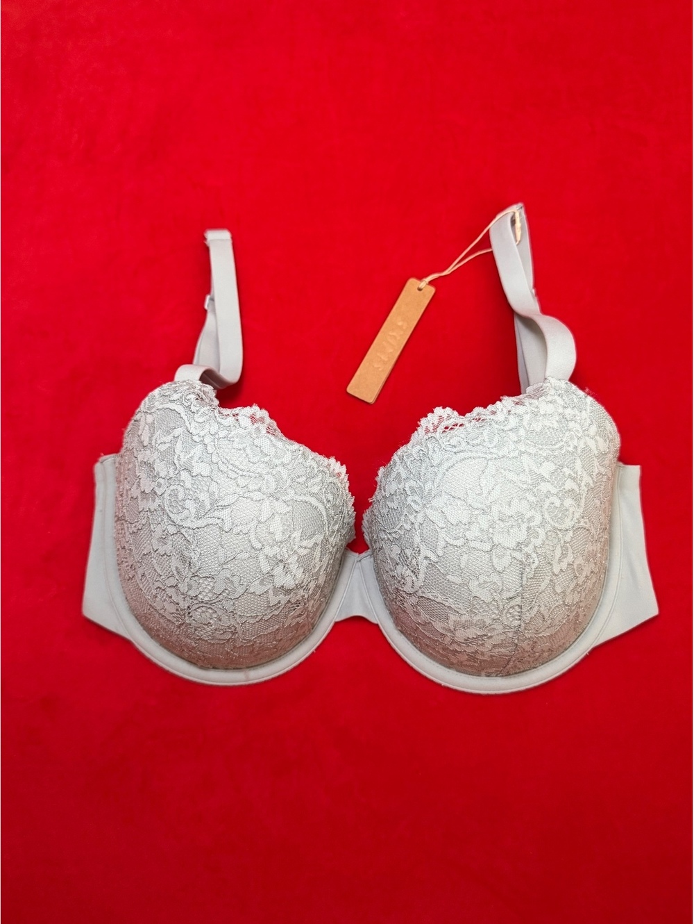 Skims Fits Everybody Lace Push Up Demi Bra Color Demin Size 32DDD